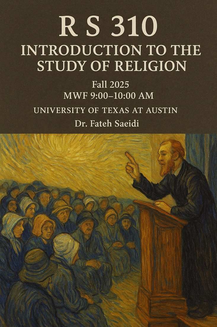 Fall 2025 Introduction to the Study of Religion poster